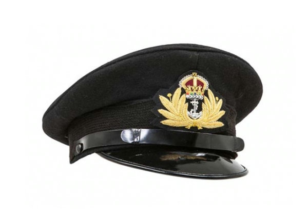 Black Peaked visor Cap